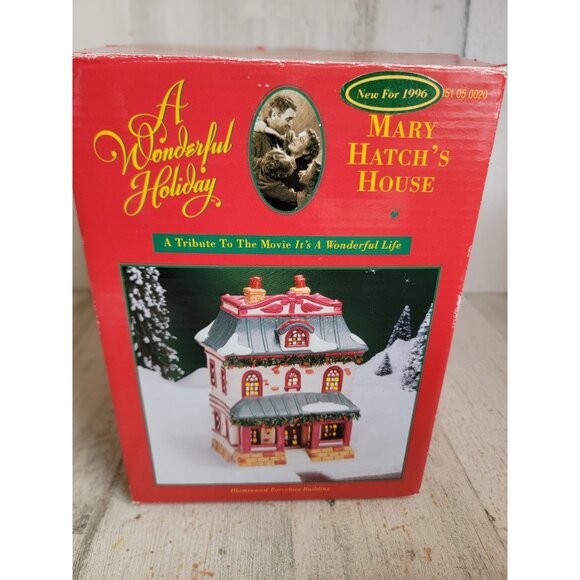 Bedford falls Mary hatch's house It's a wonderful Life Vintage village accessory - Picture 8 of 8
